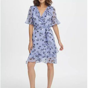 DKNY Ruffle Neck Dress, Size 4